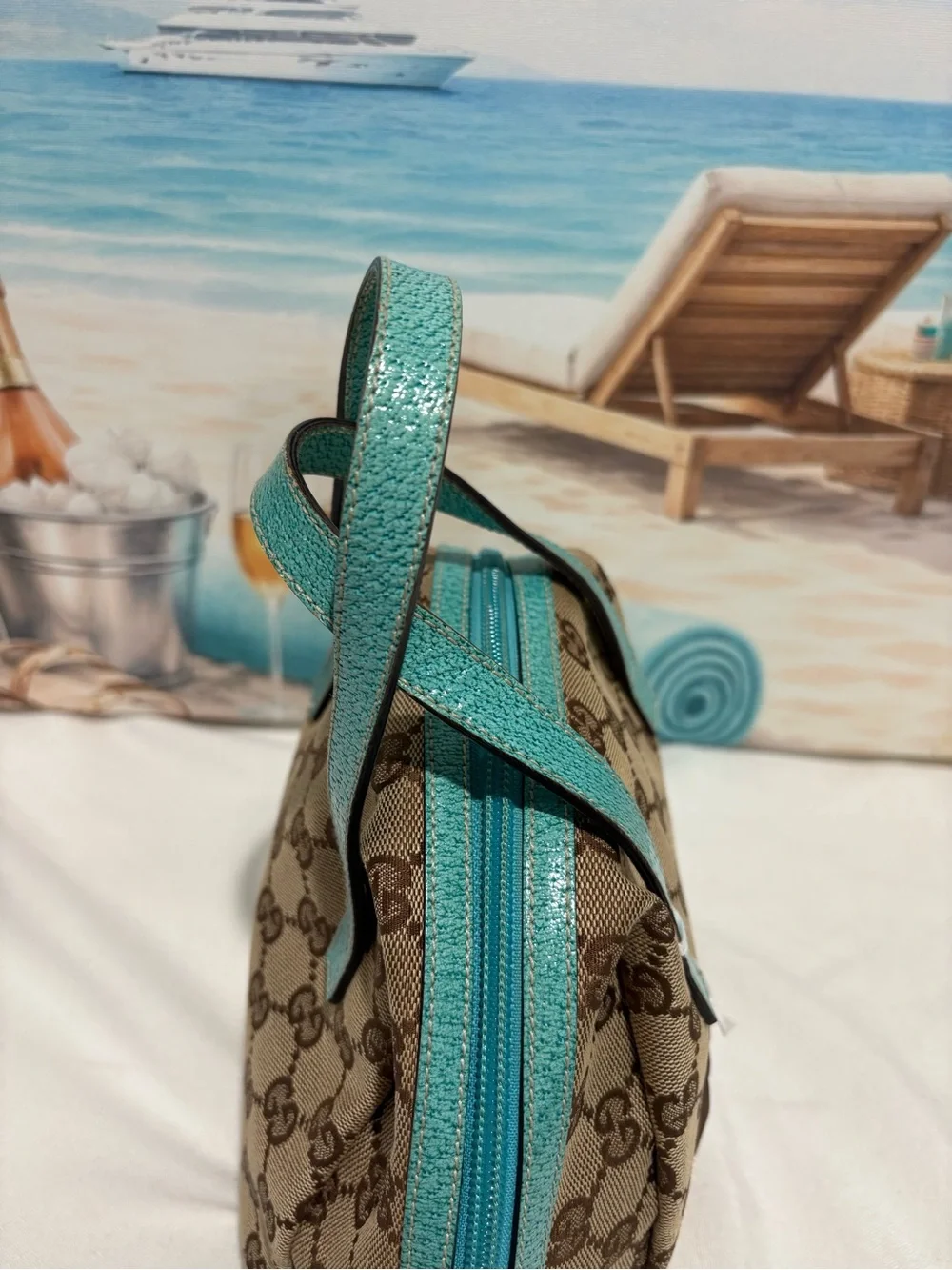 Authentic Gucci GG Canvas Mini Dome Handbag with Certificate